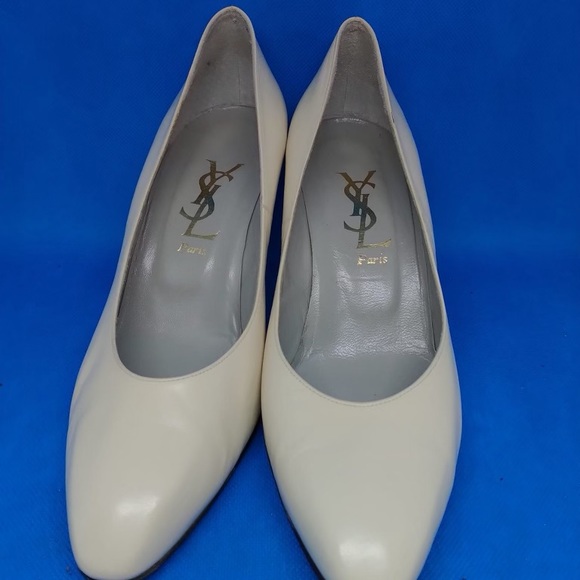 Yves Saint Laurent Beige Leather Pumps Size EU 36/ US 6 - Picture 2 of 15